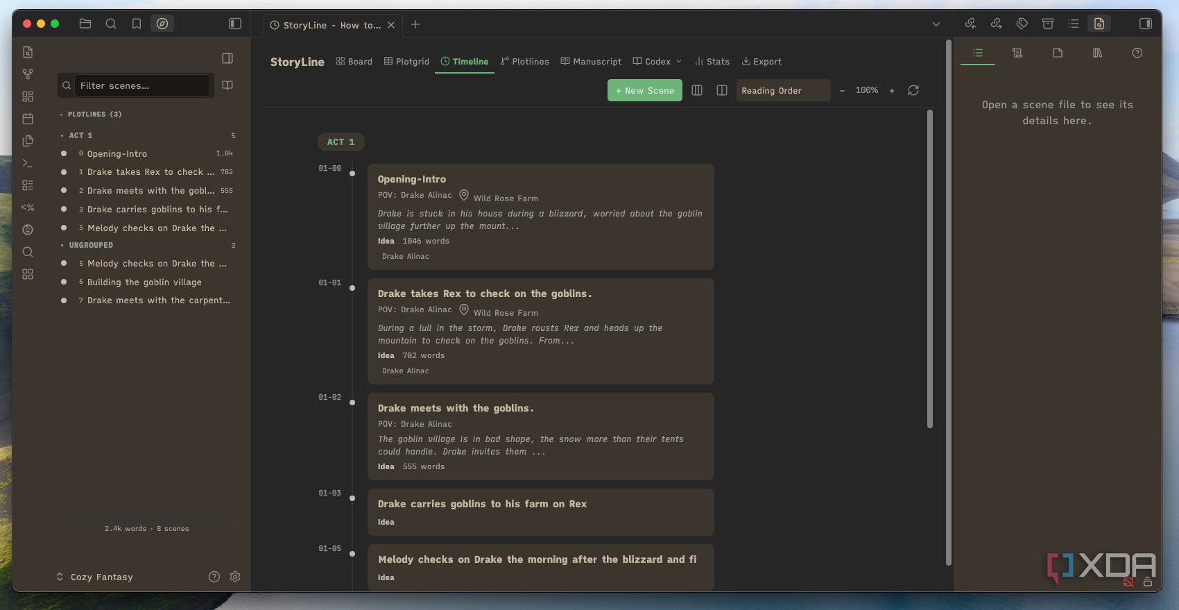 The StoryLine plugin turned Obsidian into my favorite writing tool ...