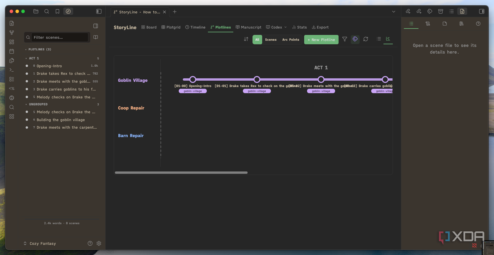 The StoryLine plugin turned Obsidian into my favorite writing tool ...