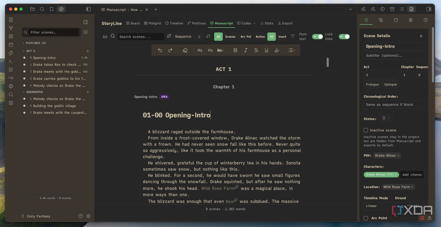 The StoryLine plugin turned Obsidian into my favorite writing tool ...