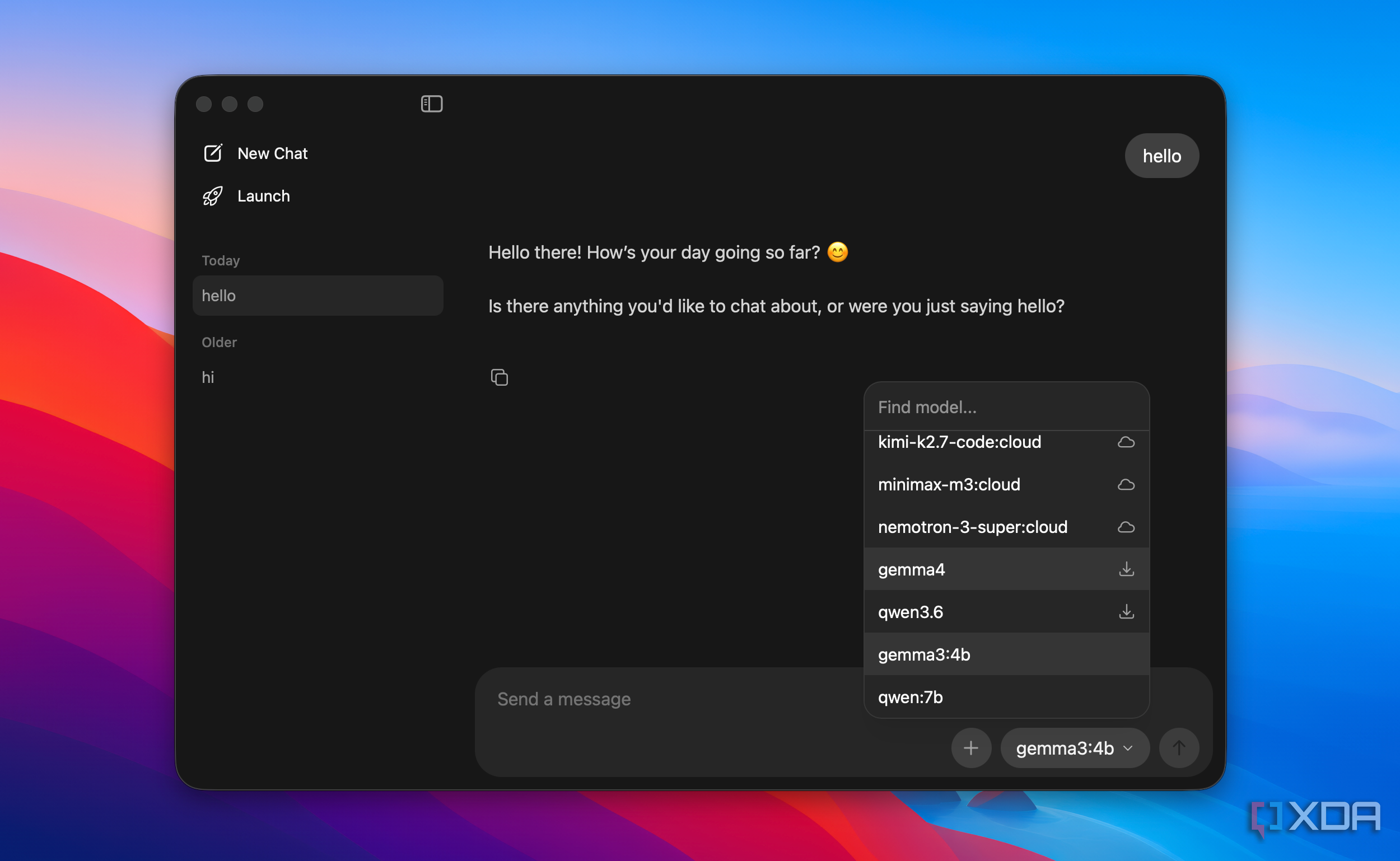 Ollama interface on mac