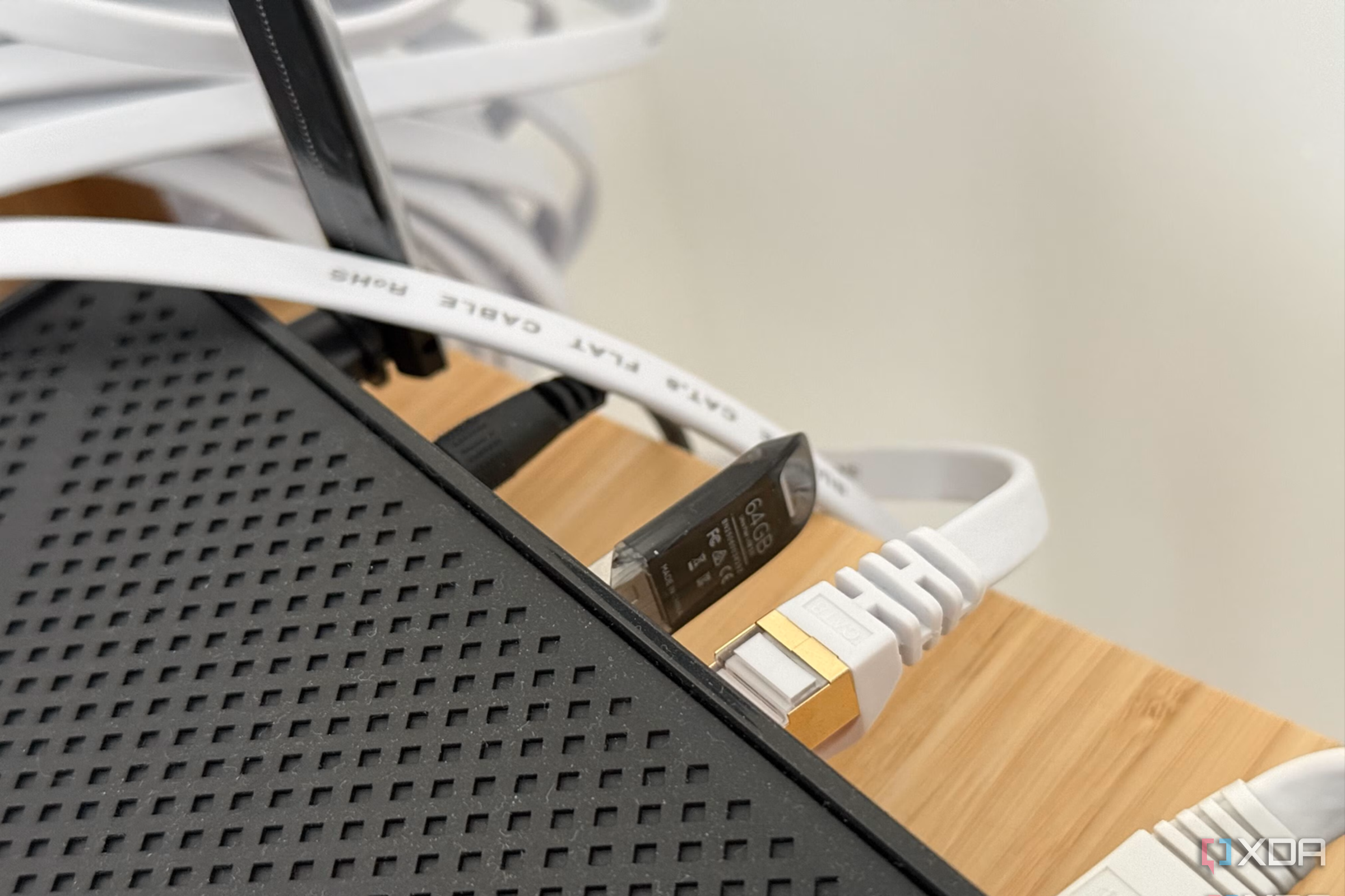 Turn a USB drive and router into shared storage