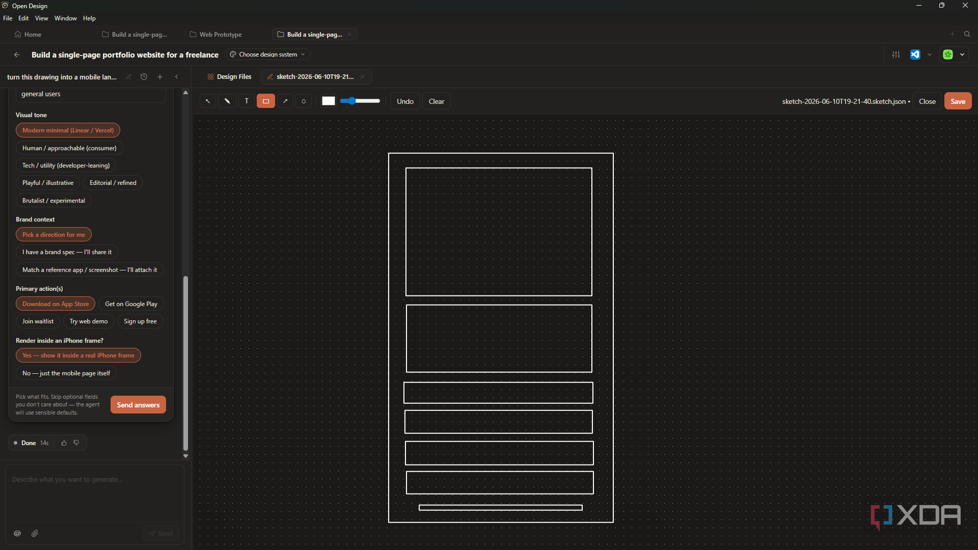 I built a portfolio website using Claude Design's open-source ...