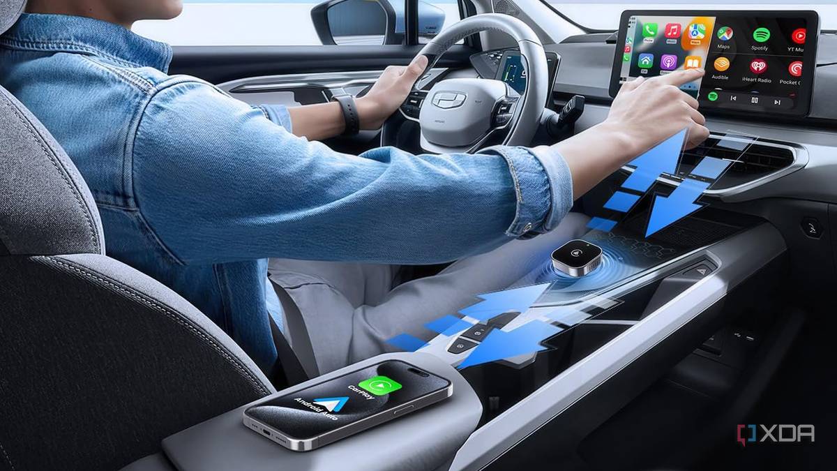 Este adaptador sem fio Android Auto e CarPlay 2 em 1 tem 30% de desconto no Prime Day Este adaptador sem fio Android Auto e CarPlay 2 em 1 tem 30% de desconto no Prime Day