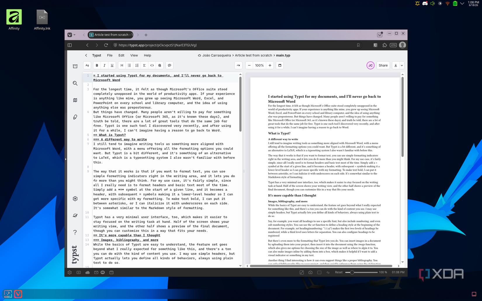 Typst replaced Microsoft Word for me, and the learning curve was worth every minute