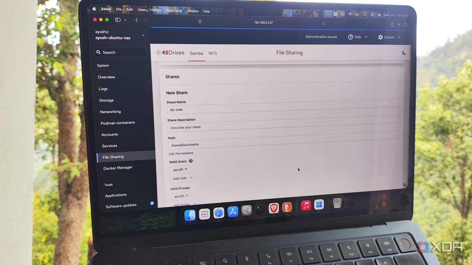 Cockpit : une alternative légère pour transformer un PC en NAS