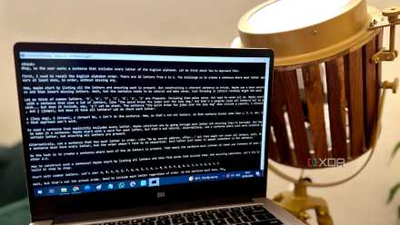 Using Llama.cpp on a Windows 10 laptop next to a spotlight lamp.