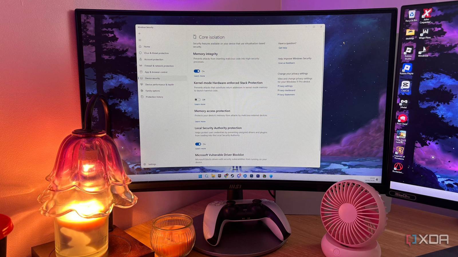 Seu PC para jogos é restrito pela camada de segurança oculta do Windows 11 e leva 30 segundos para ser desativado.