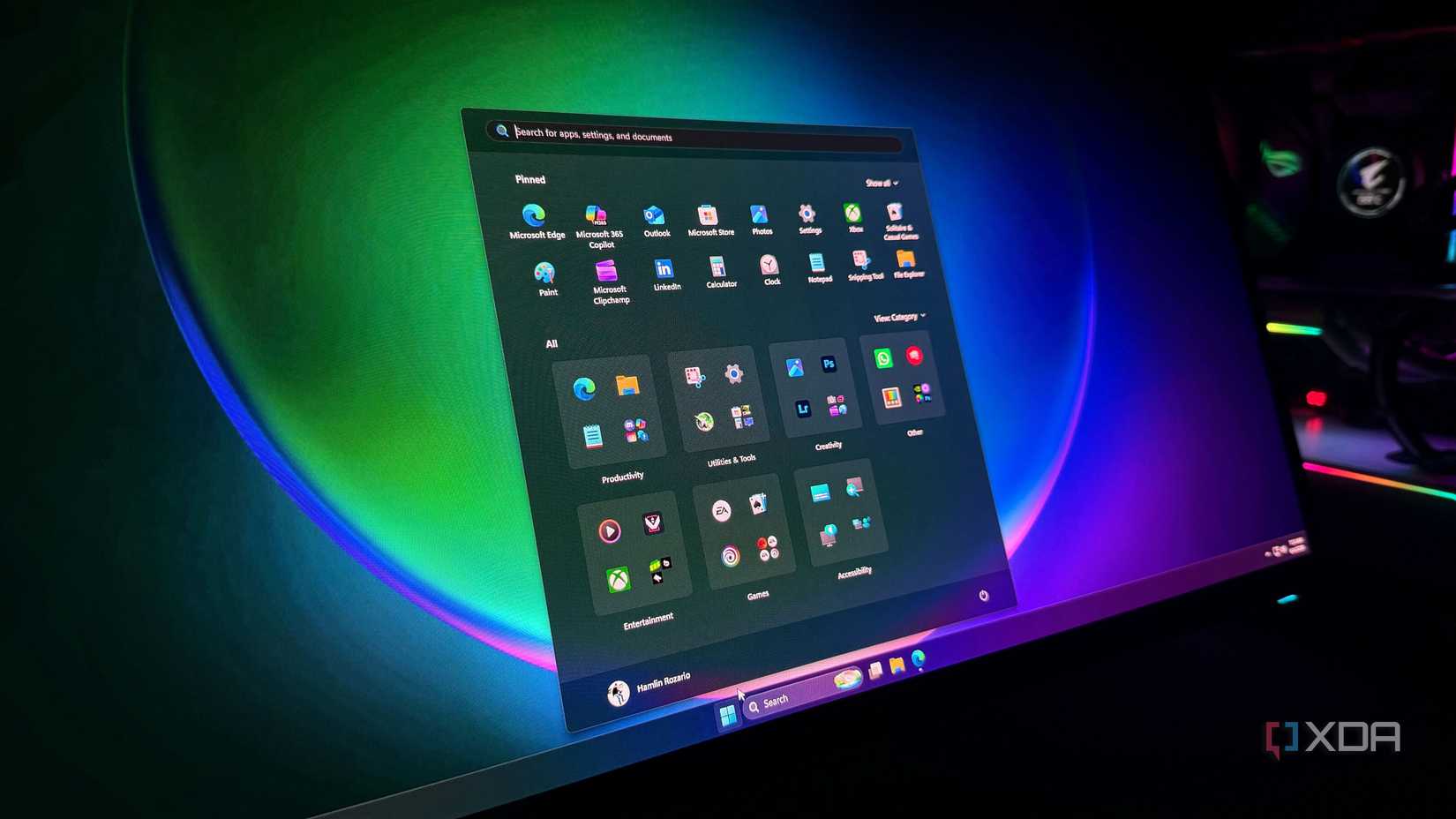 Windows 11 new Start menu 25H2