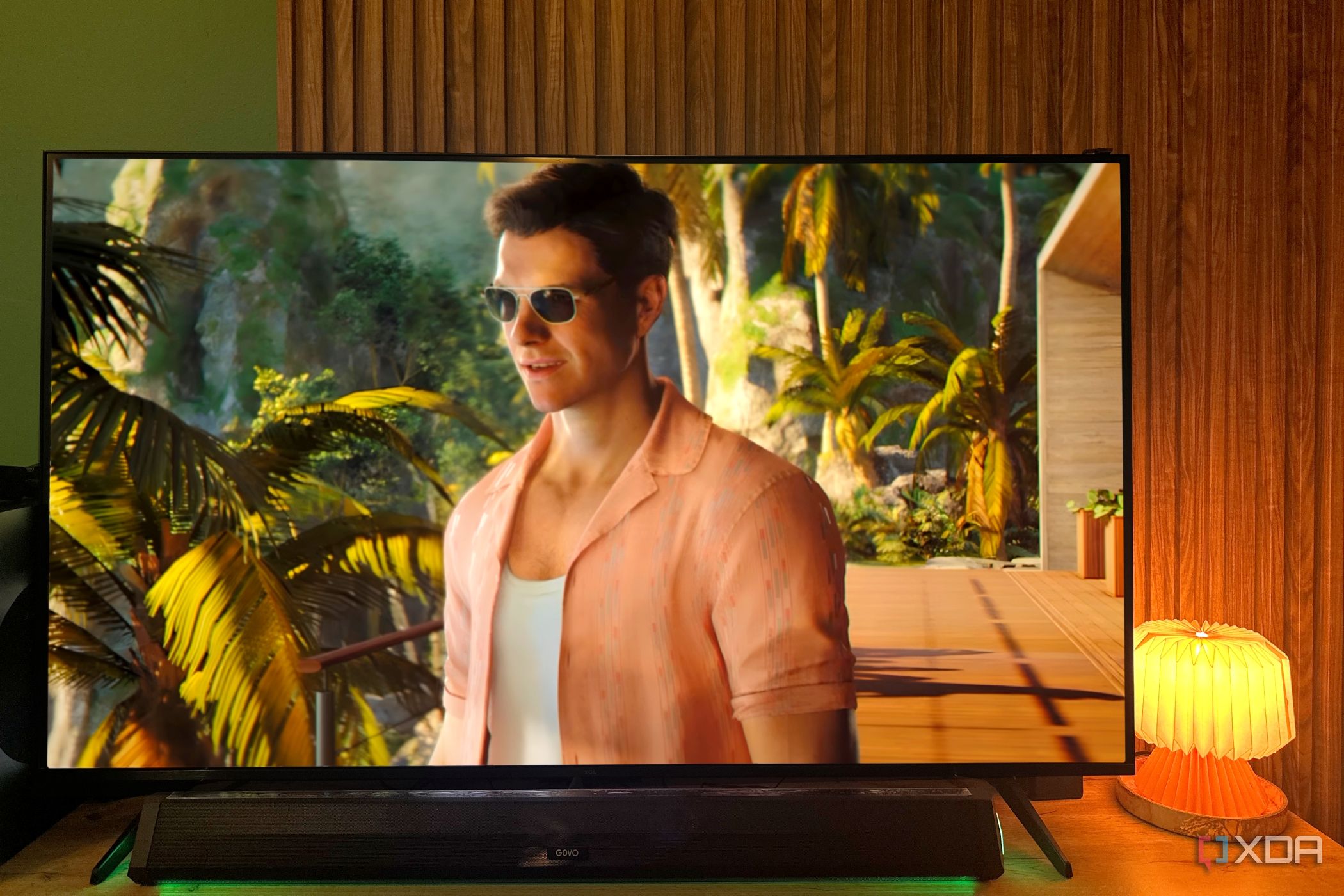 007 First Light gameplay on a 4K TV.