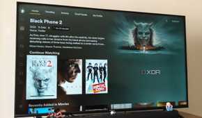 A smart TV running Plex on Apple TV 4K