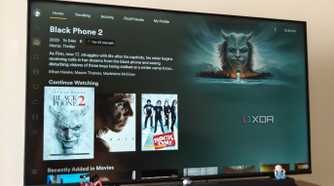 A smart TV running Plex on Apple TV 4K