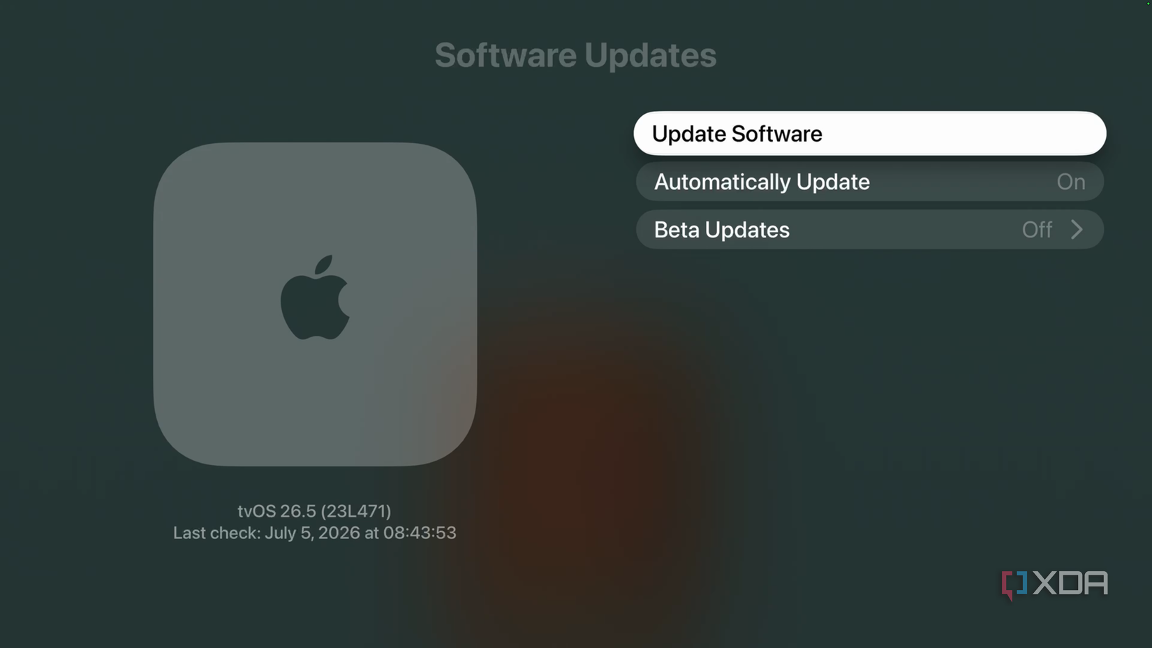 Apple TV Software Updates
