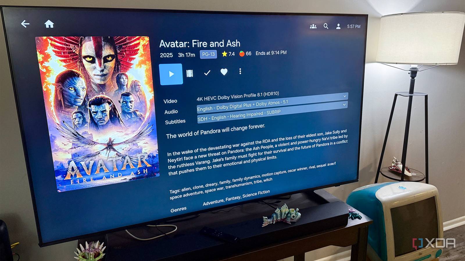 Smart TV software ages terribly, so I built my setup around a streaming box instead