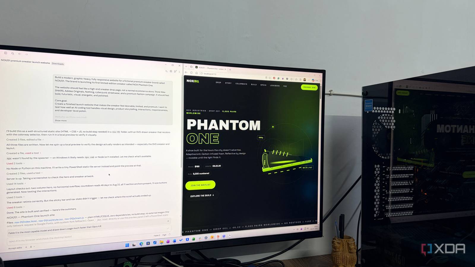 Pedi a Claude Code, Codex e Google Antigravity que construíssem um site com a mesma complexidade – apenas um deles parecia um desenvolvedor experiente.