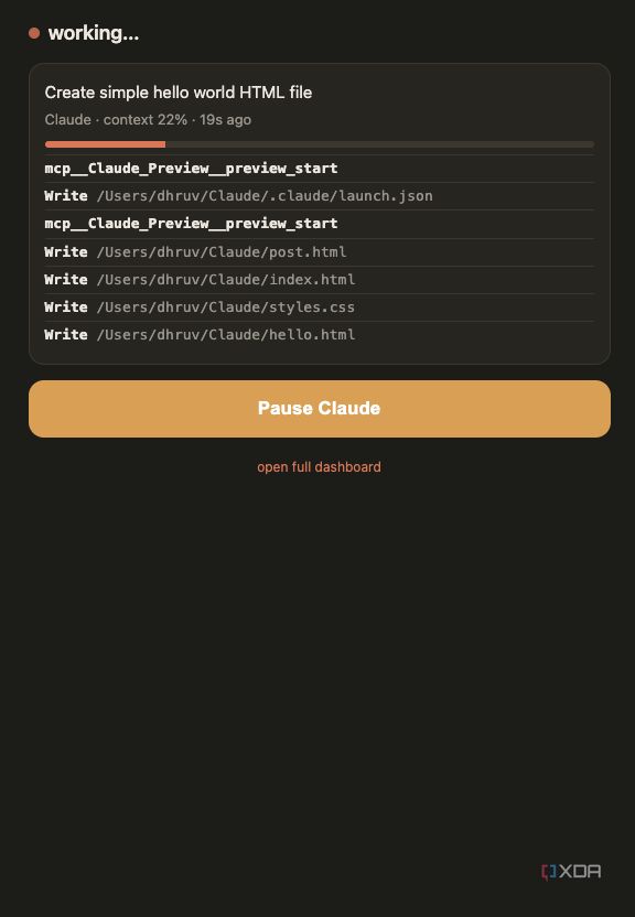 Claude Pulse mobile interface