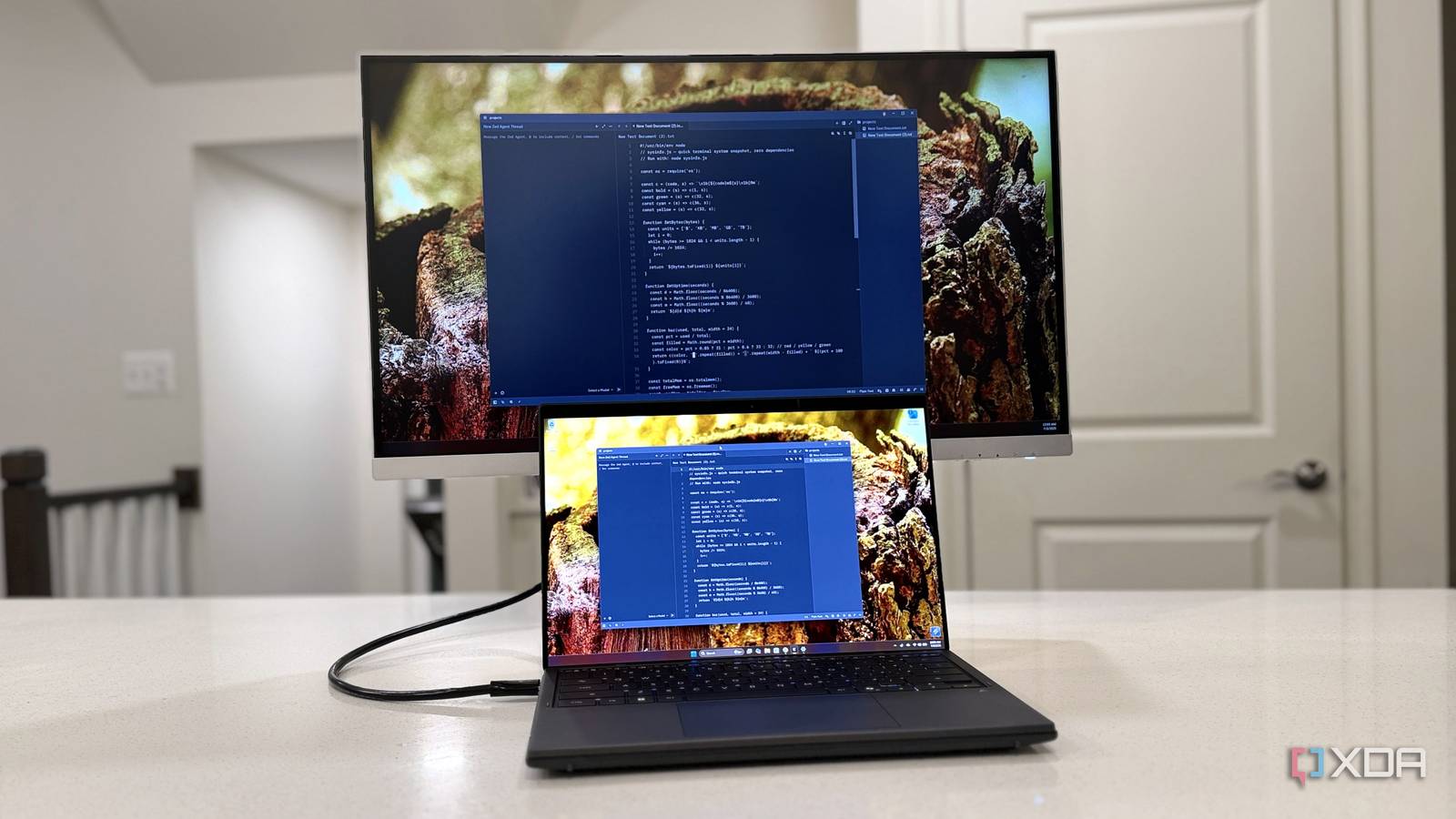I switched to OLED for my entire setup, but I had to keep an LCD around just for coding
