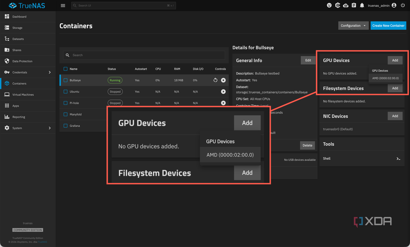 Containers Truenas TrueNAS finally added the feature that let me retire the second mini PC ...