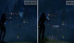 DLSS vs FSR 4 on Hogwarts: Legacy.