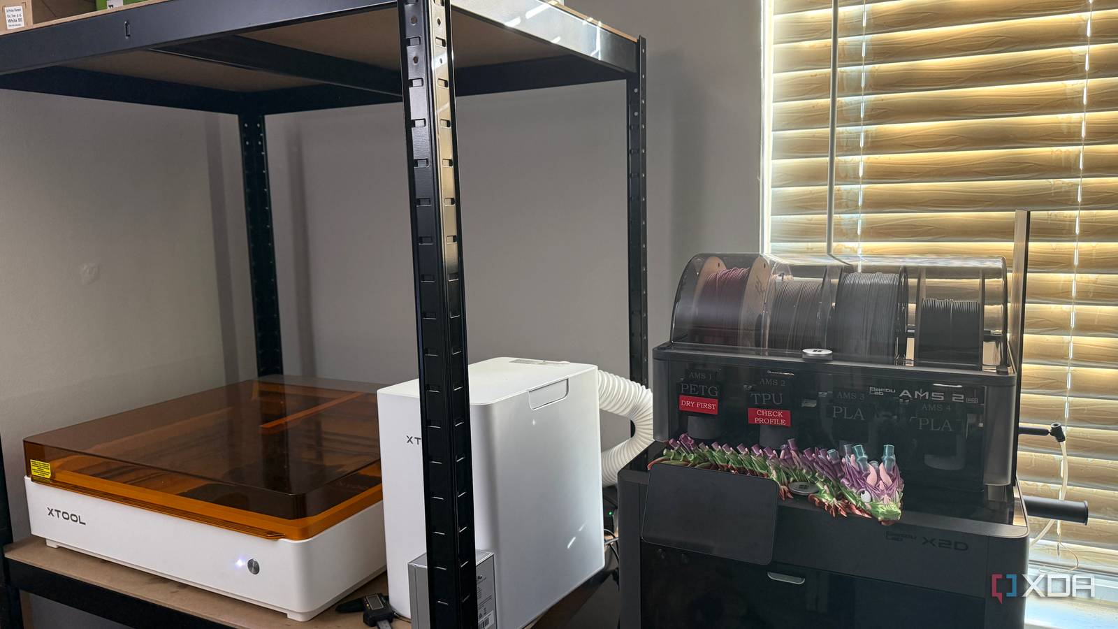 Marcas e etiquetas gravadas finalmente impediram que minha configuração de impressão 3D parecesse uma bagunça organizada