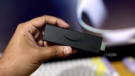 Someone holding the Fire TV Stick