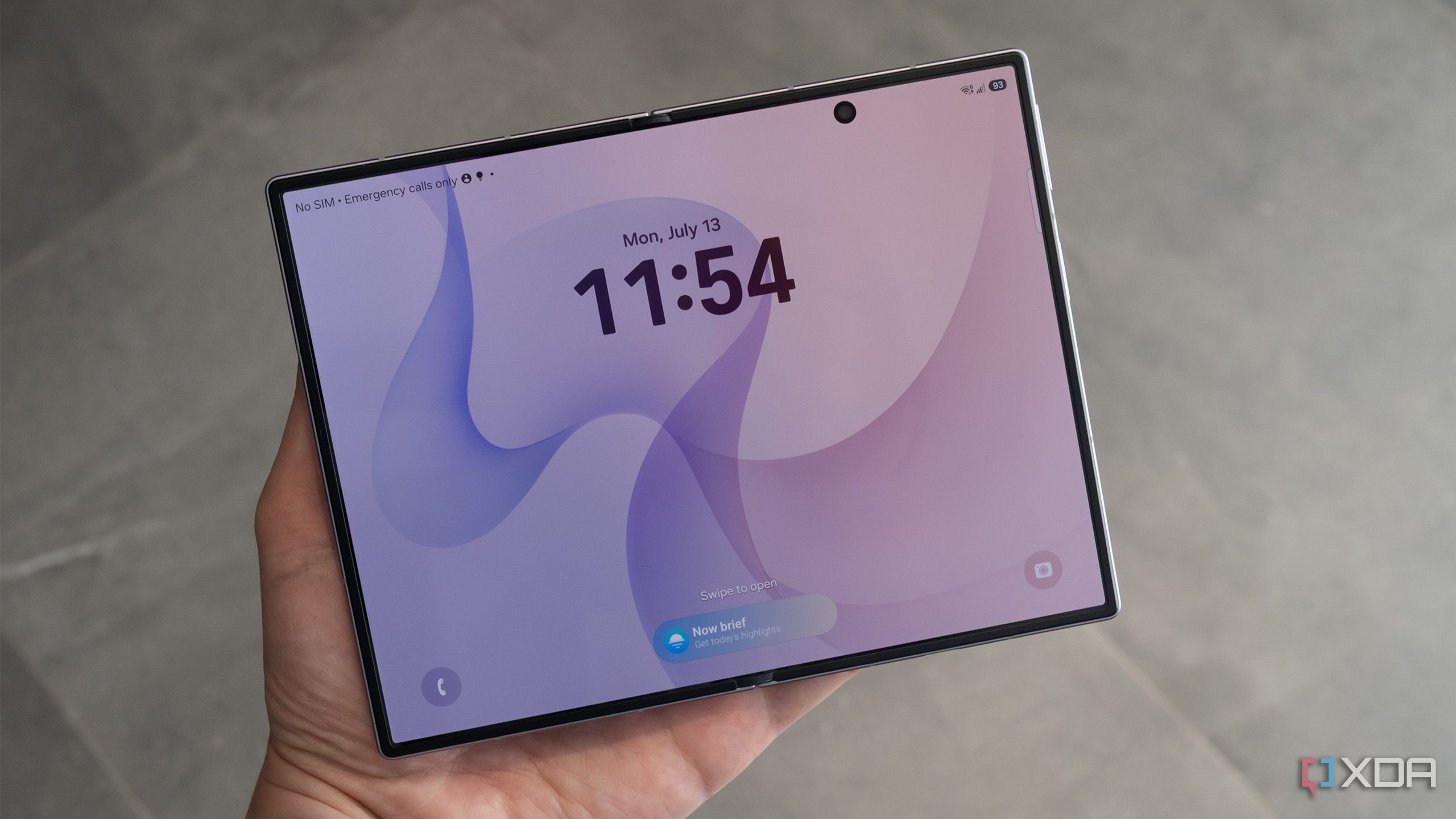 The Galaxy Z Fold 8 unfolded