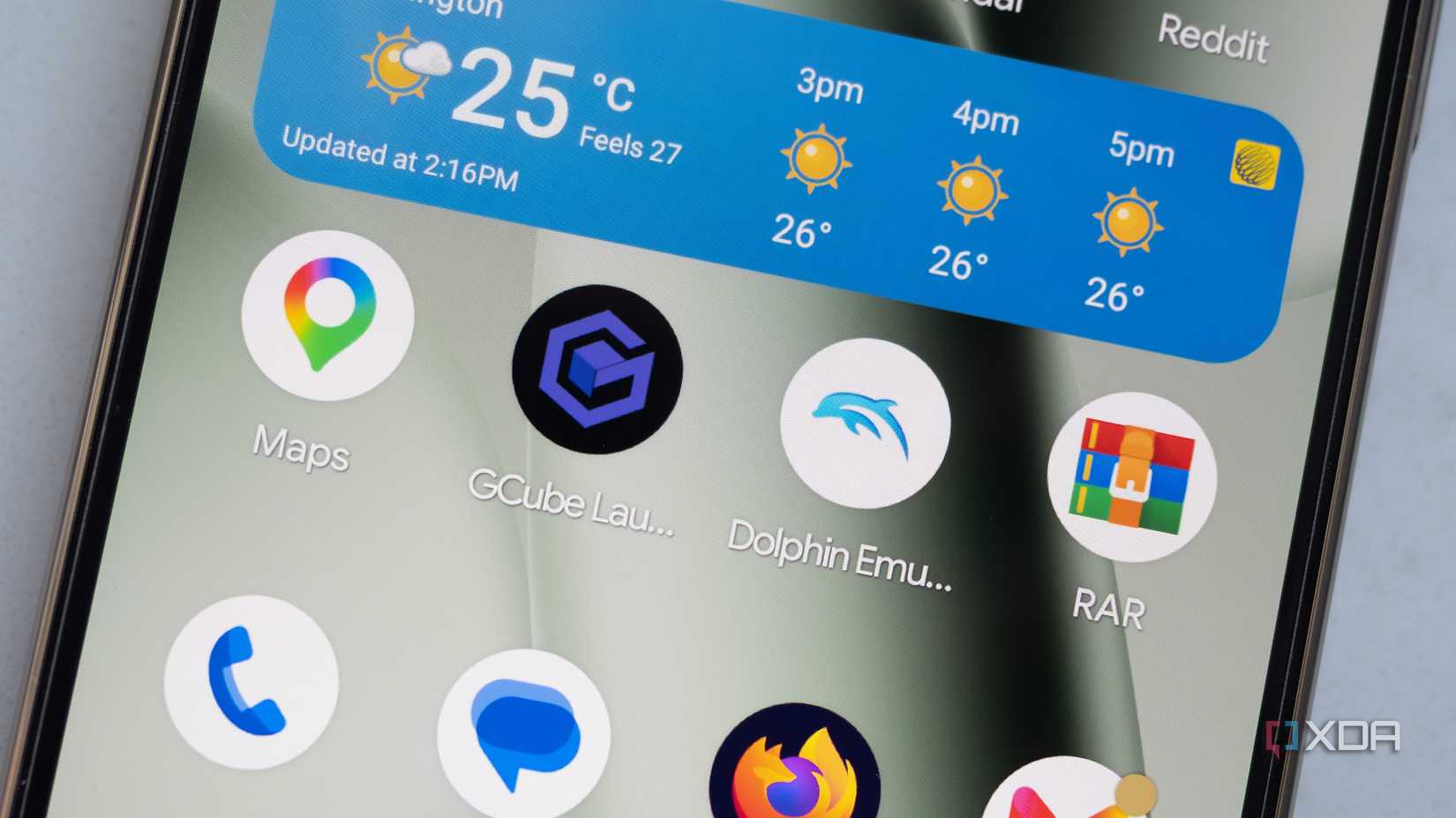 The GCube Launcher icon on a Pixel 10 Pro 