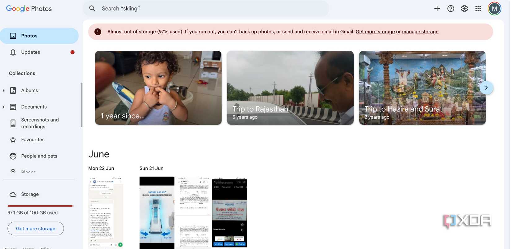 Google Photos web