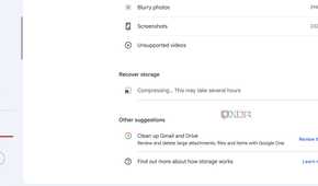 Google Photos recover storage in action