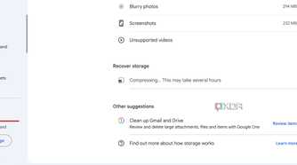 Google Photos recover storage in action