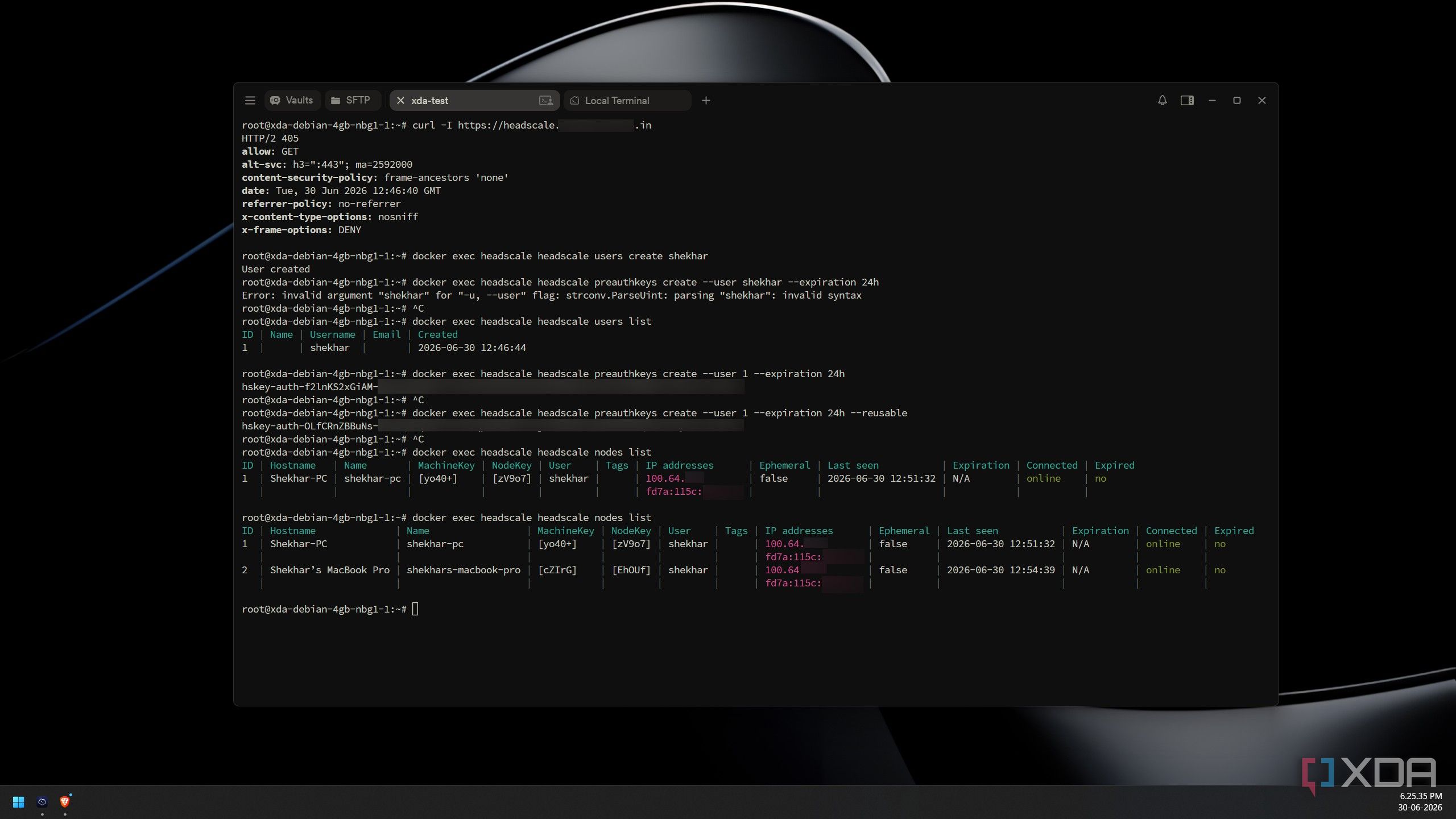 I replaced Tailscale's control server with Headscale, and my devices ...