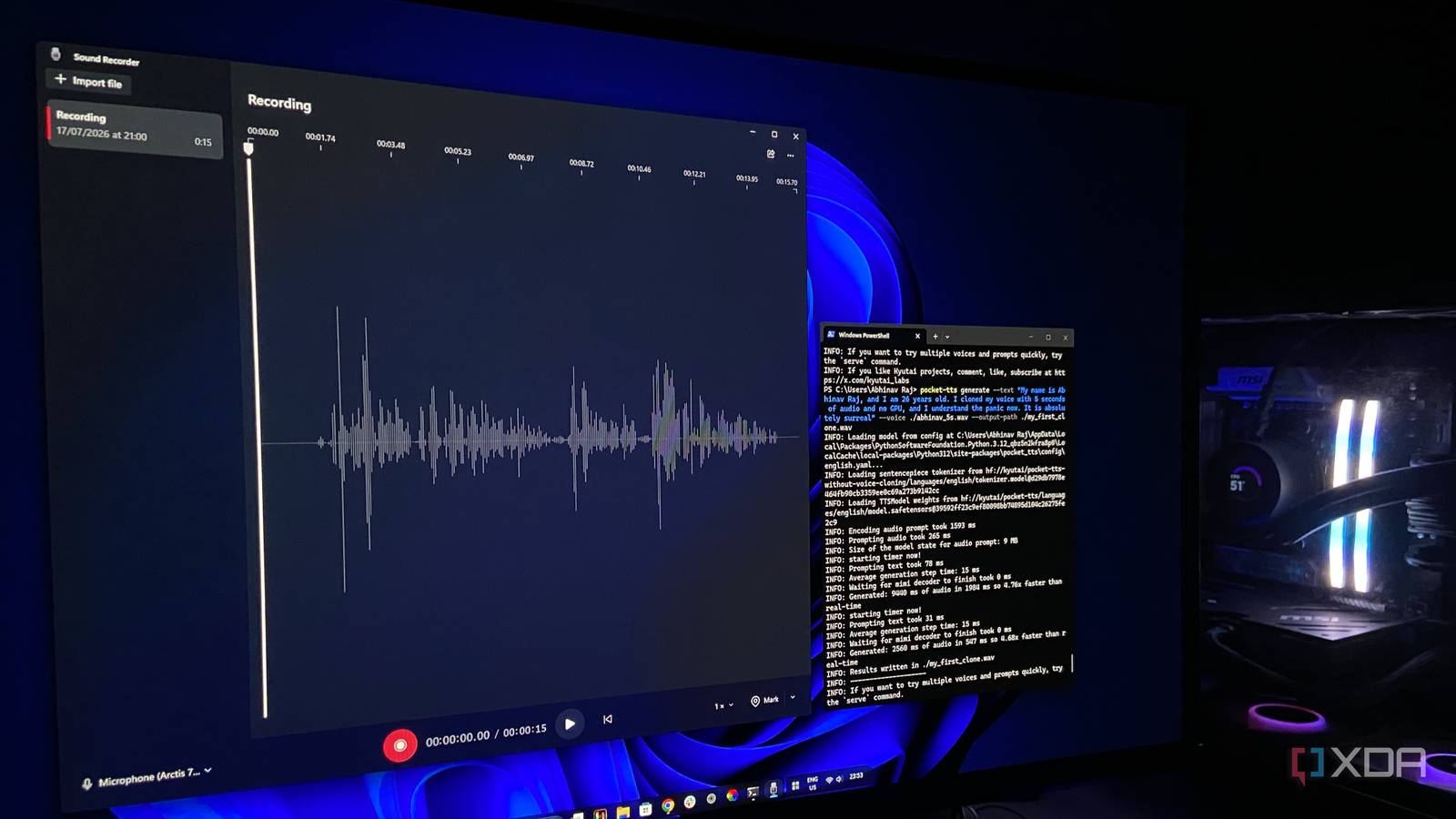 Clonei minha voz com 5 segundos de áudio e sem GPU e agora entendo o pânico Clonei minha voz com 5 segundos de áudio e sem GPU e agora entendo o pânico