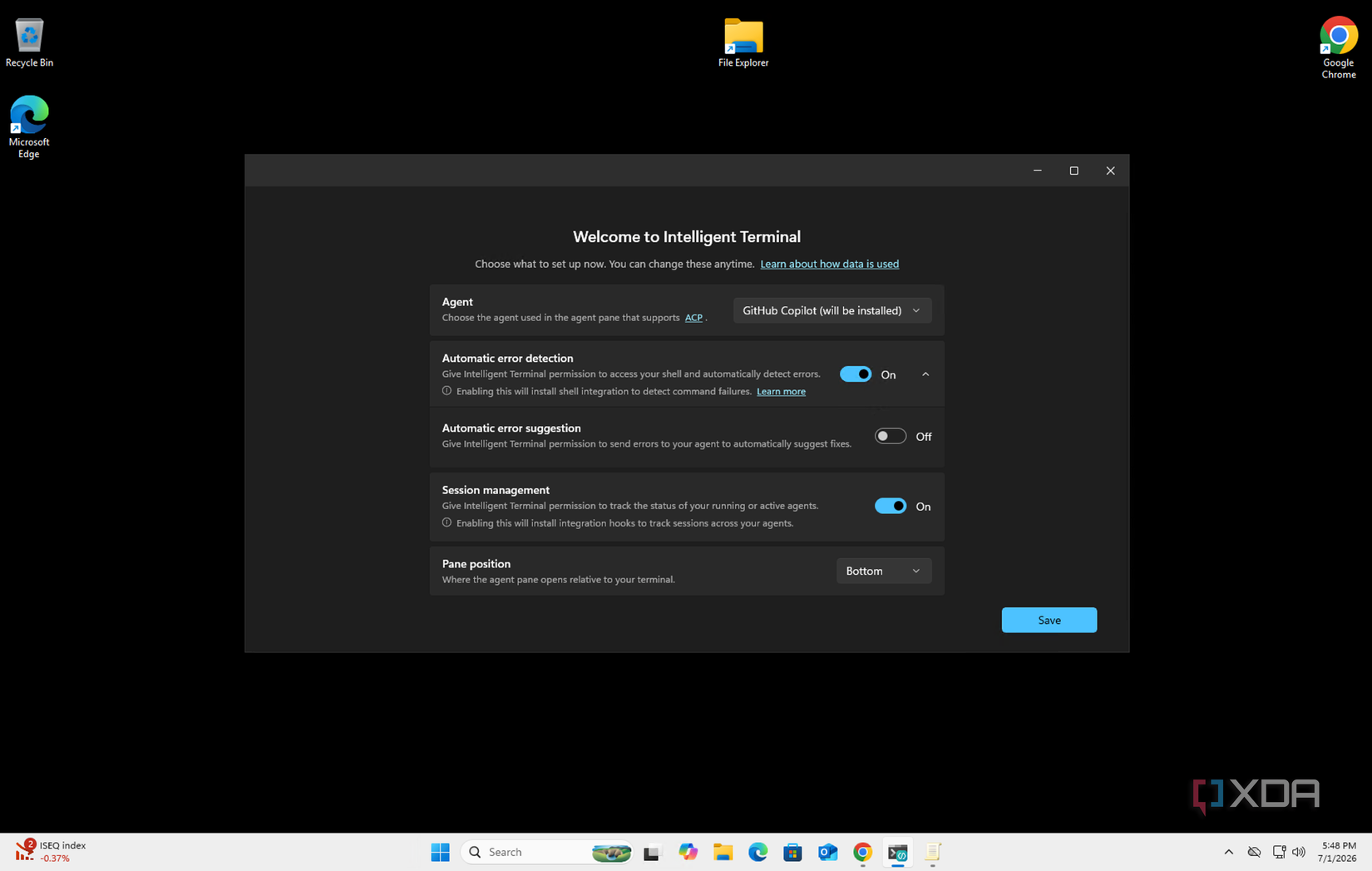 Microsoft's new Intelligent Terminal isn't locked to Copilot, and I got ...