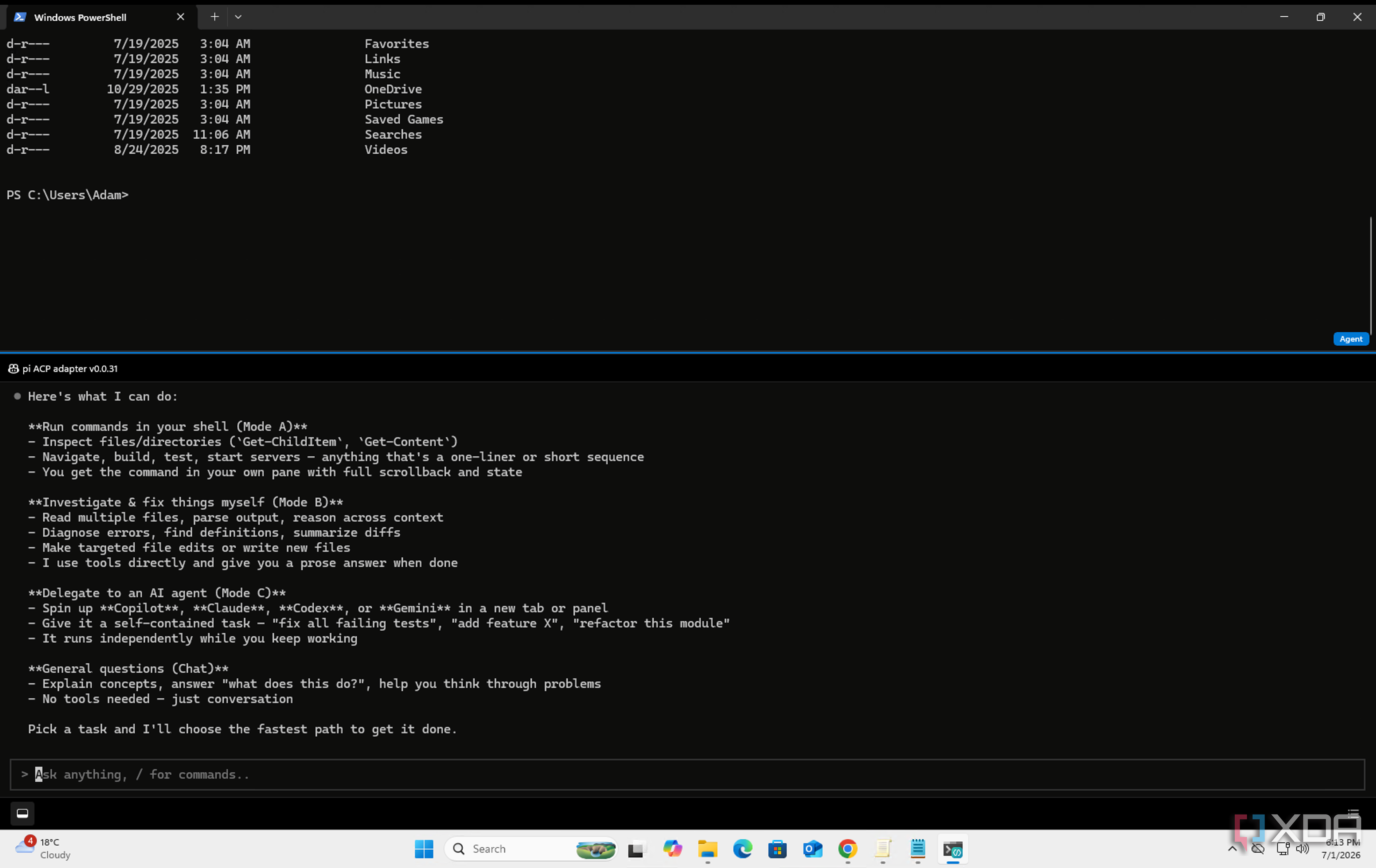 Microsoft's new Intelligent Terminal isn't locked to Copilot, and I got ...