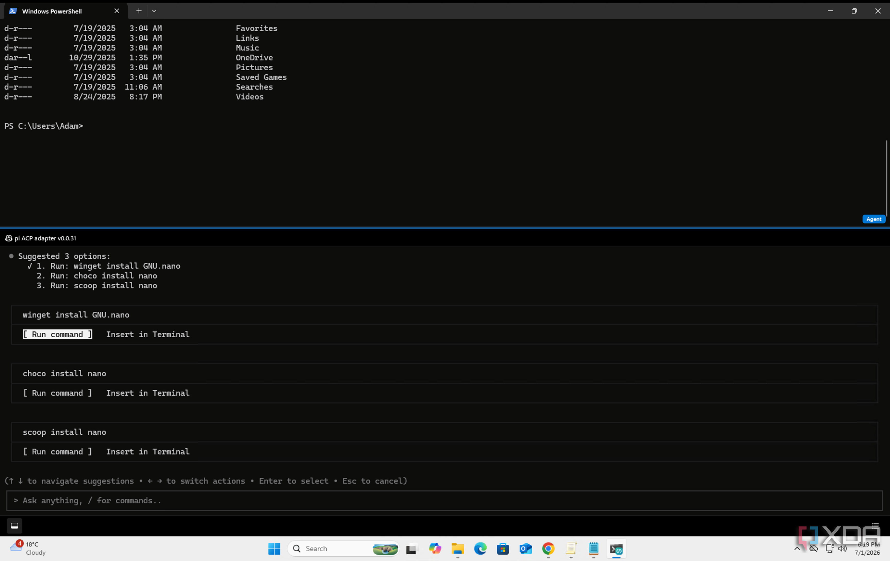 Microsoft's new Intelligent Terminal isn't locked to Copilot, and I got ...