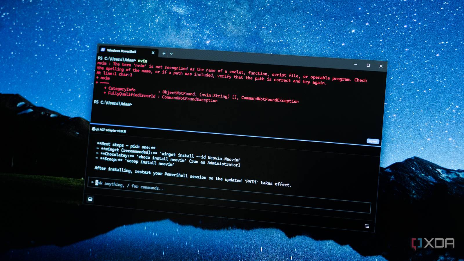 O novo terminal inteligente da Microsoft não está bloqueado com o Copilot e coloquei-o em funcionamento com um LLM local em cinco minutos.