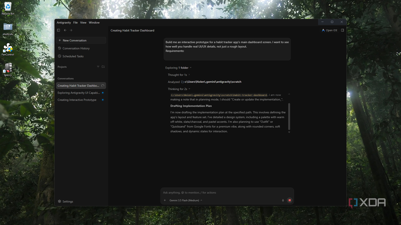inciting antigravity for user interface design