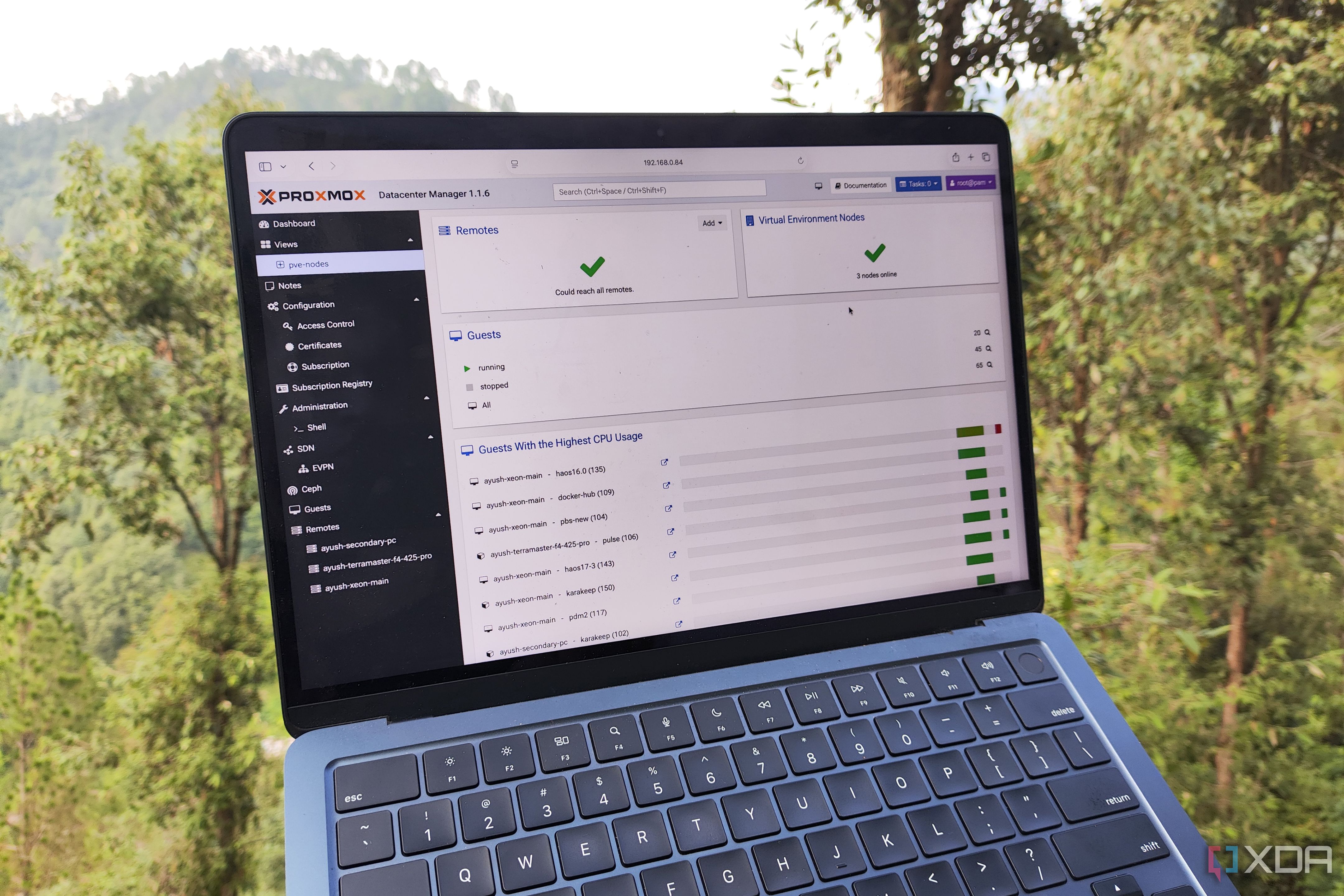 Accessing Proxmox Datacenter Manager