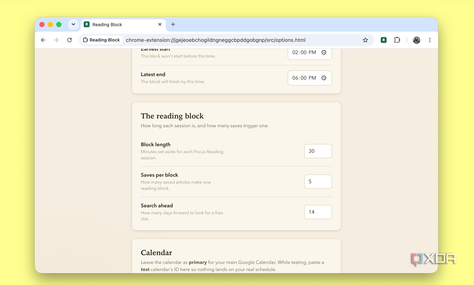 Reading Block options block length saves and search ahead