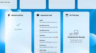 Nextcloud dashboard