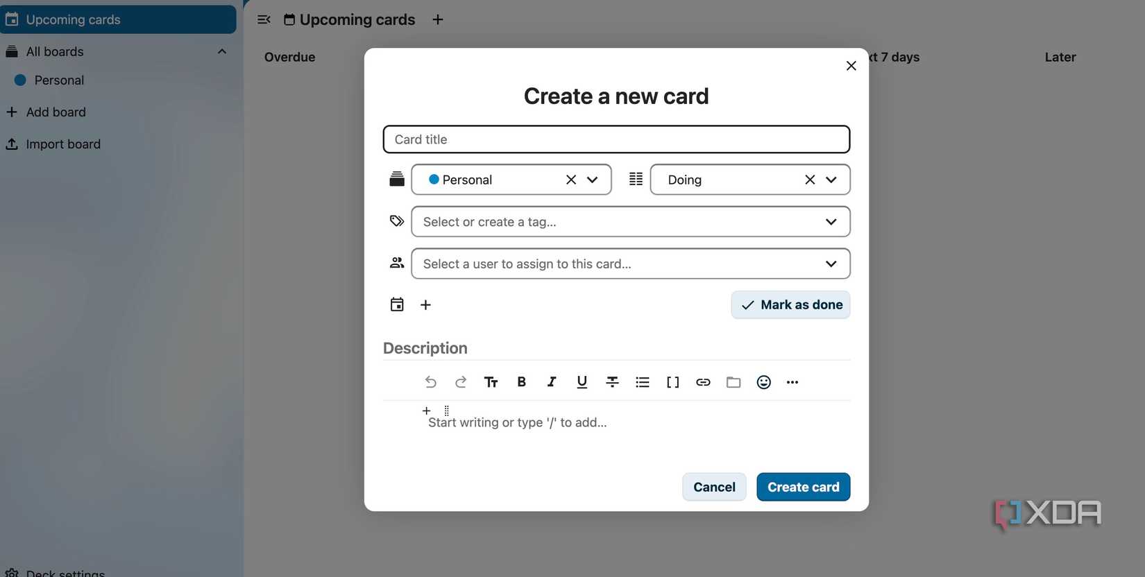 Nextcloud deck