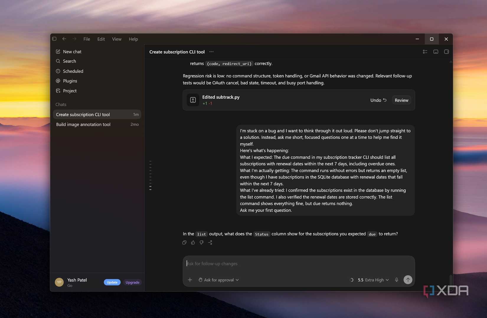 Rubber Duck Debugging in AI coding tools