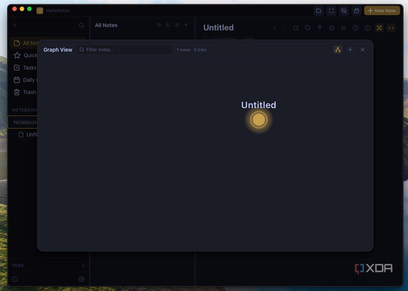HelixNote's graph view