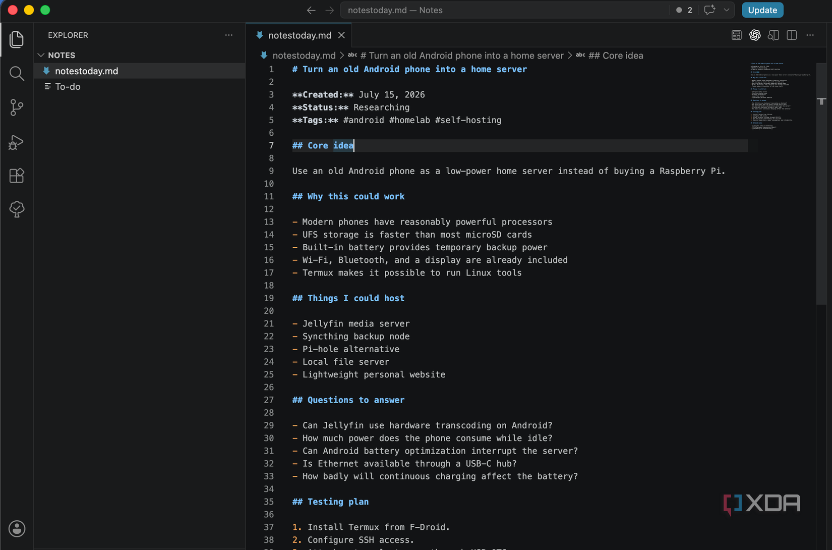 VS Code notes