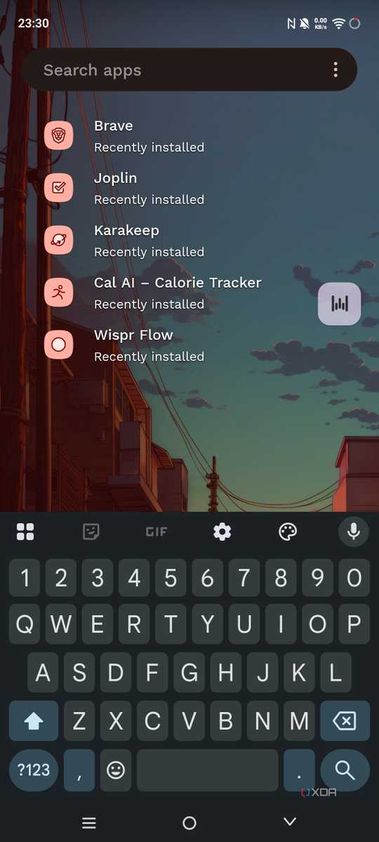 Управление списком в Niagara Launcher Навигация по приложениям в Niagara Launcher