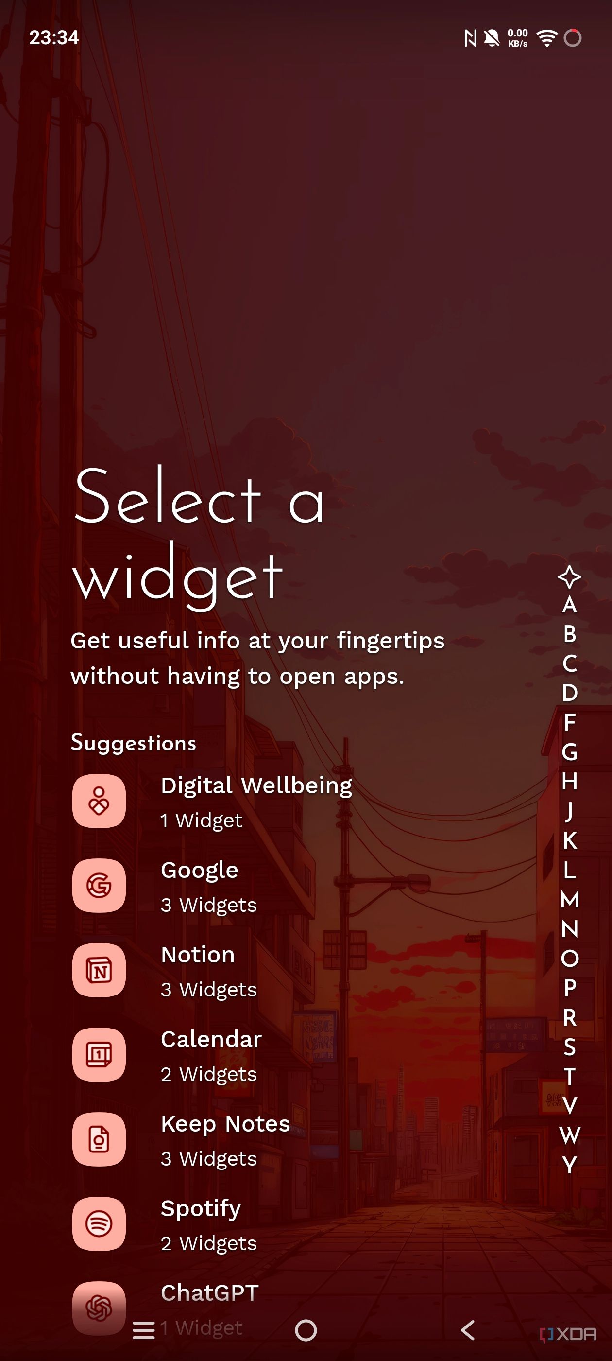 Рабочий стол Niagara Launcher с обоями