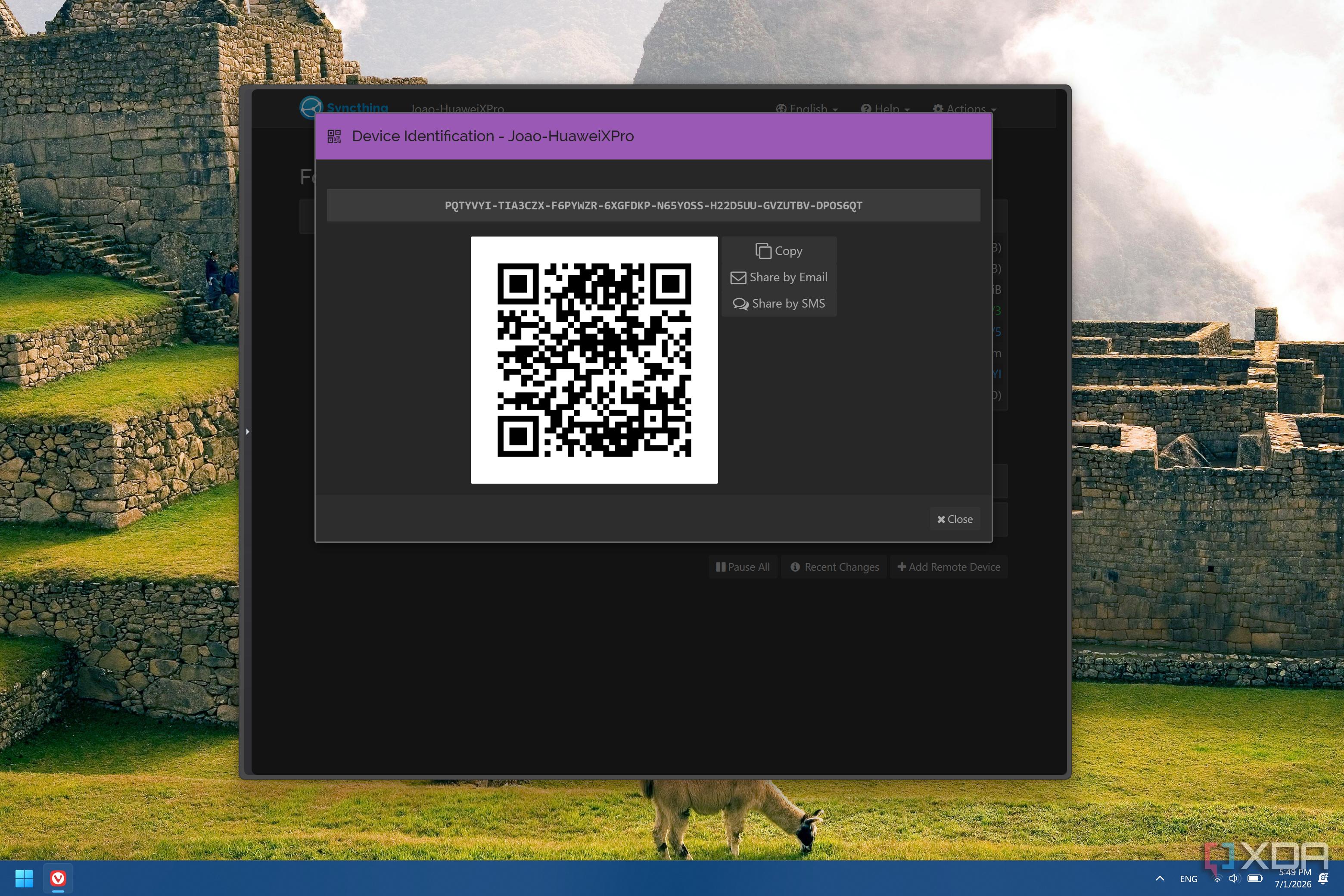 I sync my text snippets across all my devices without the cloud, and it ...