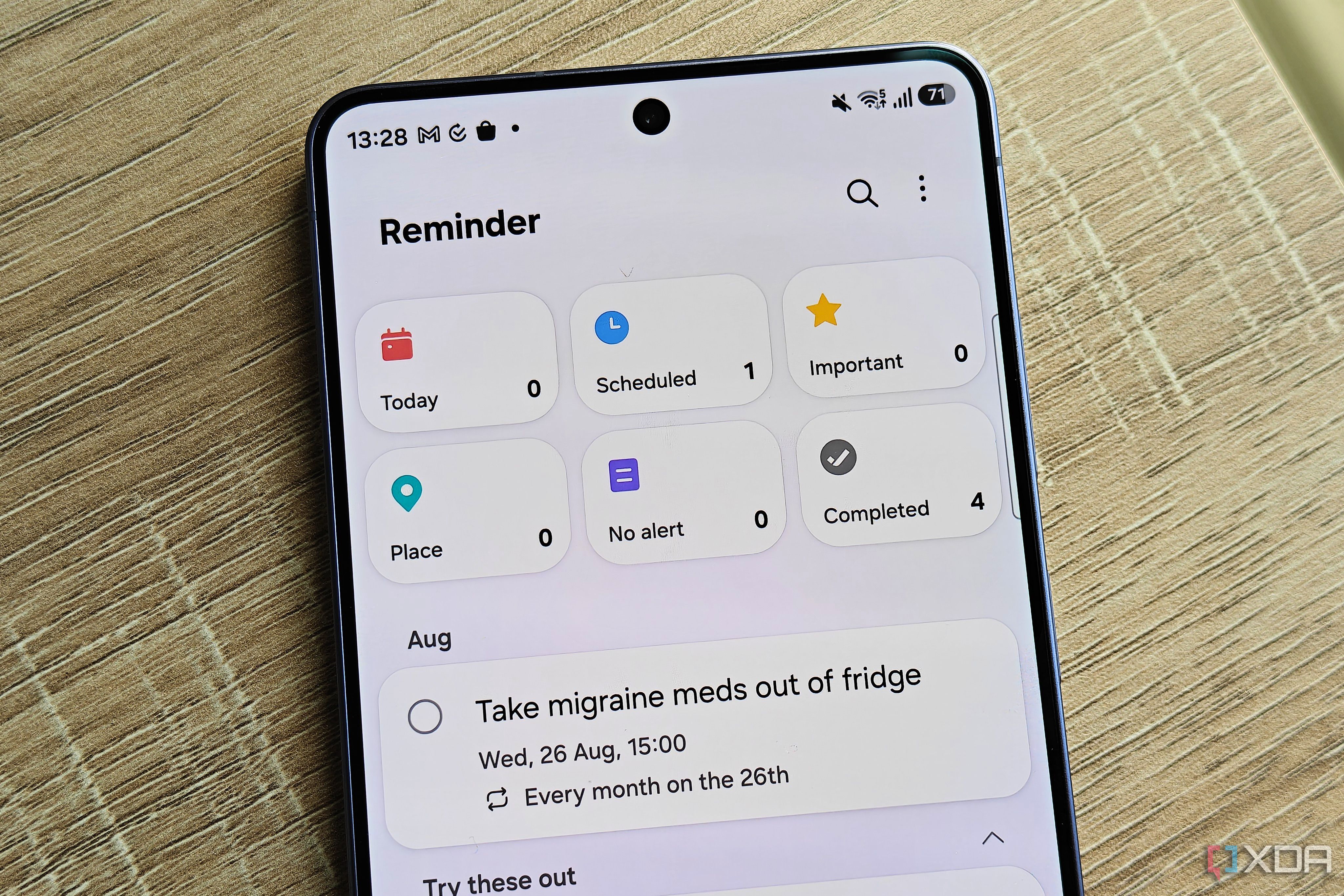 Samsung Reminder app simplifies task management
