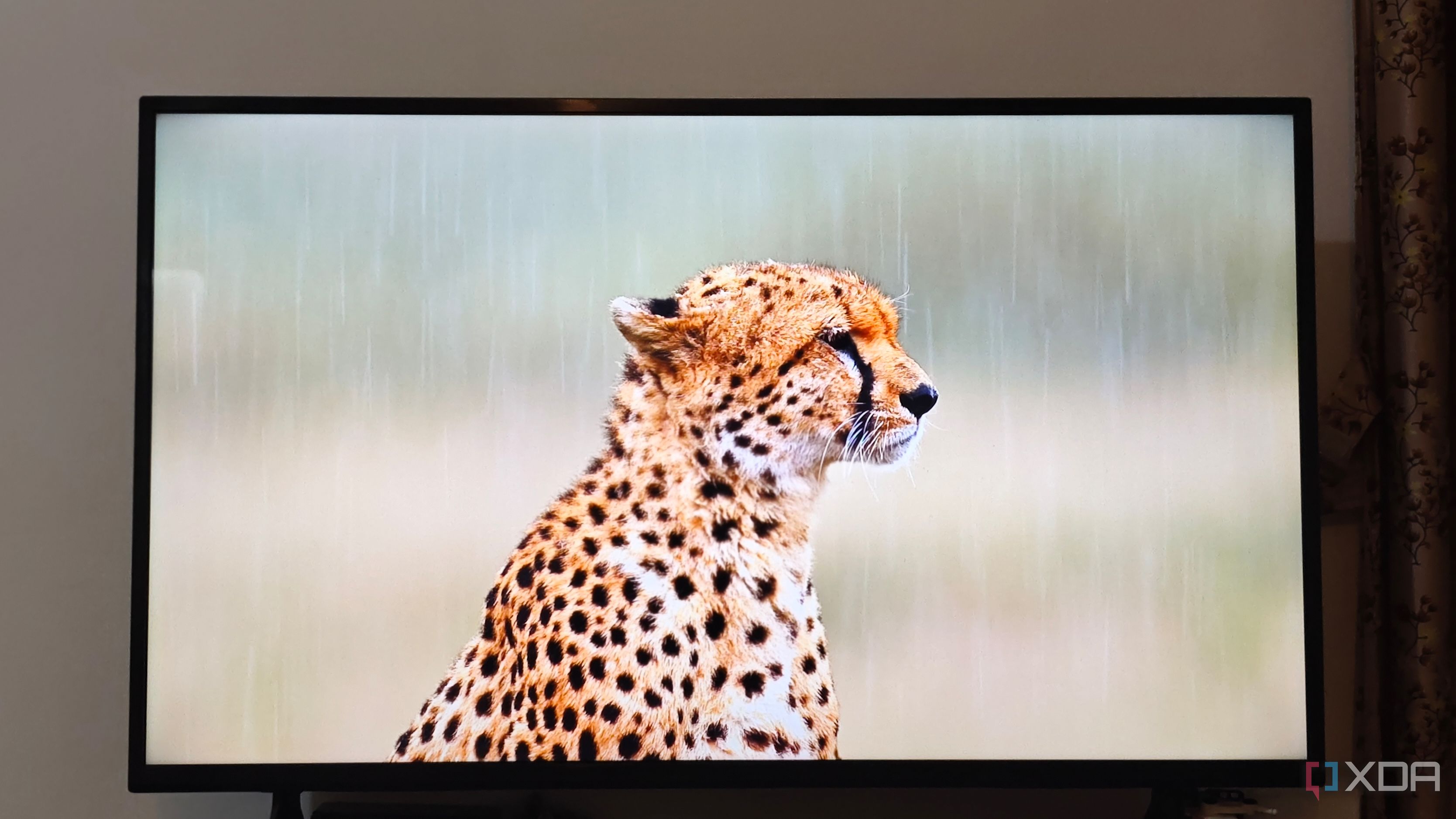 TV playing visual content