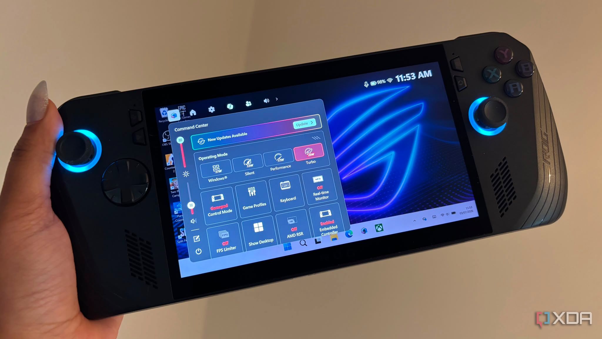 Handheld Performance Mode hurts battery frame rates