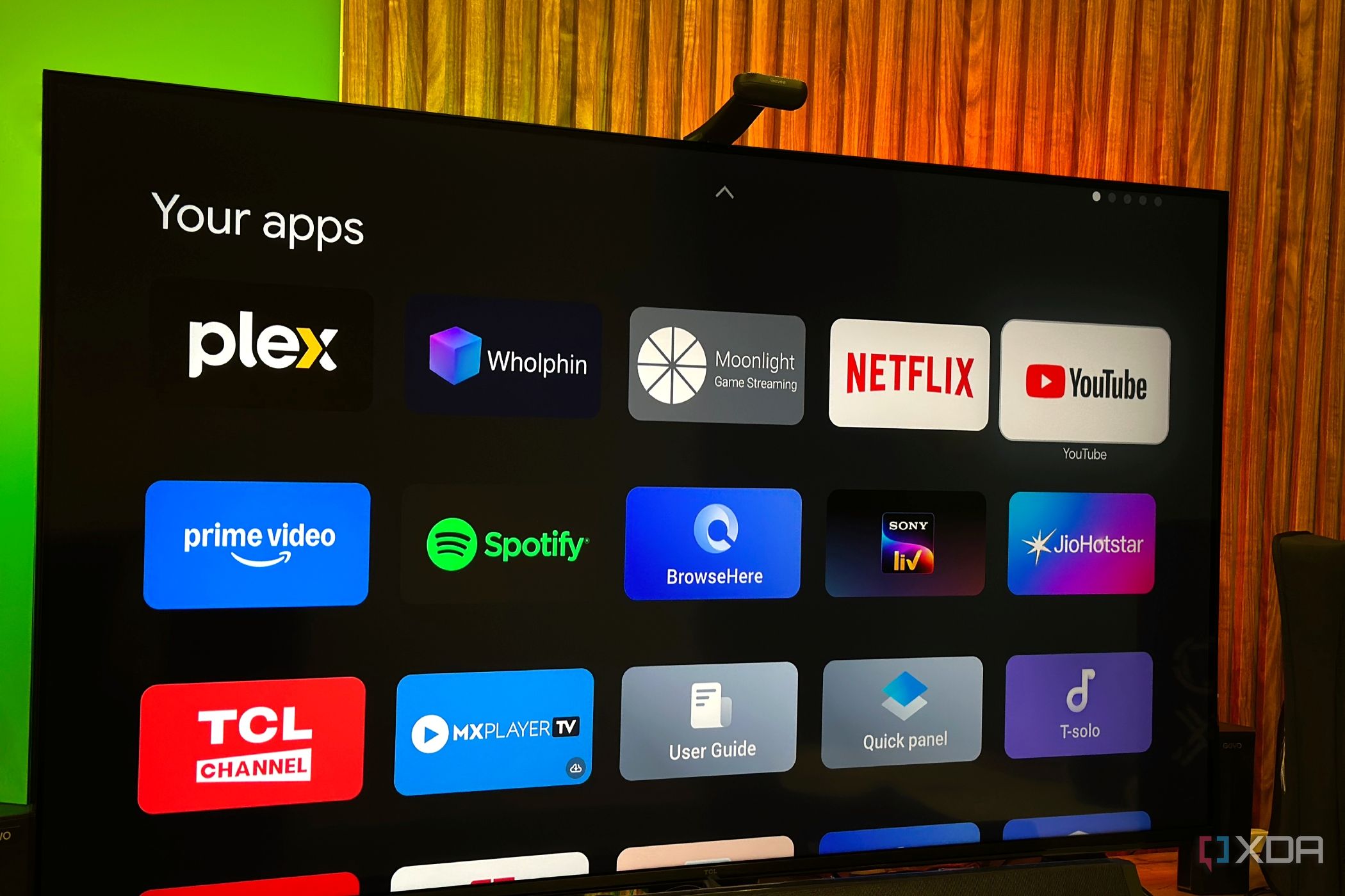 4K TV in apps-only mode.